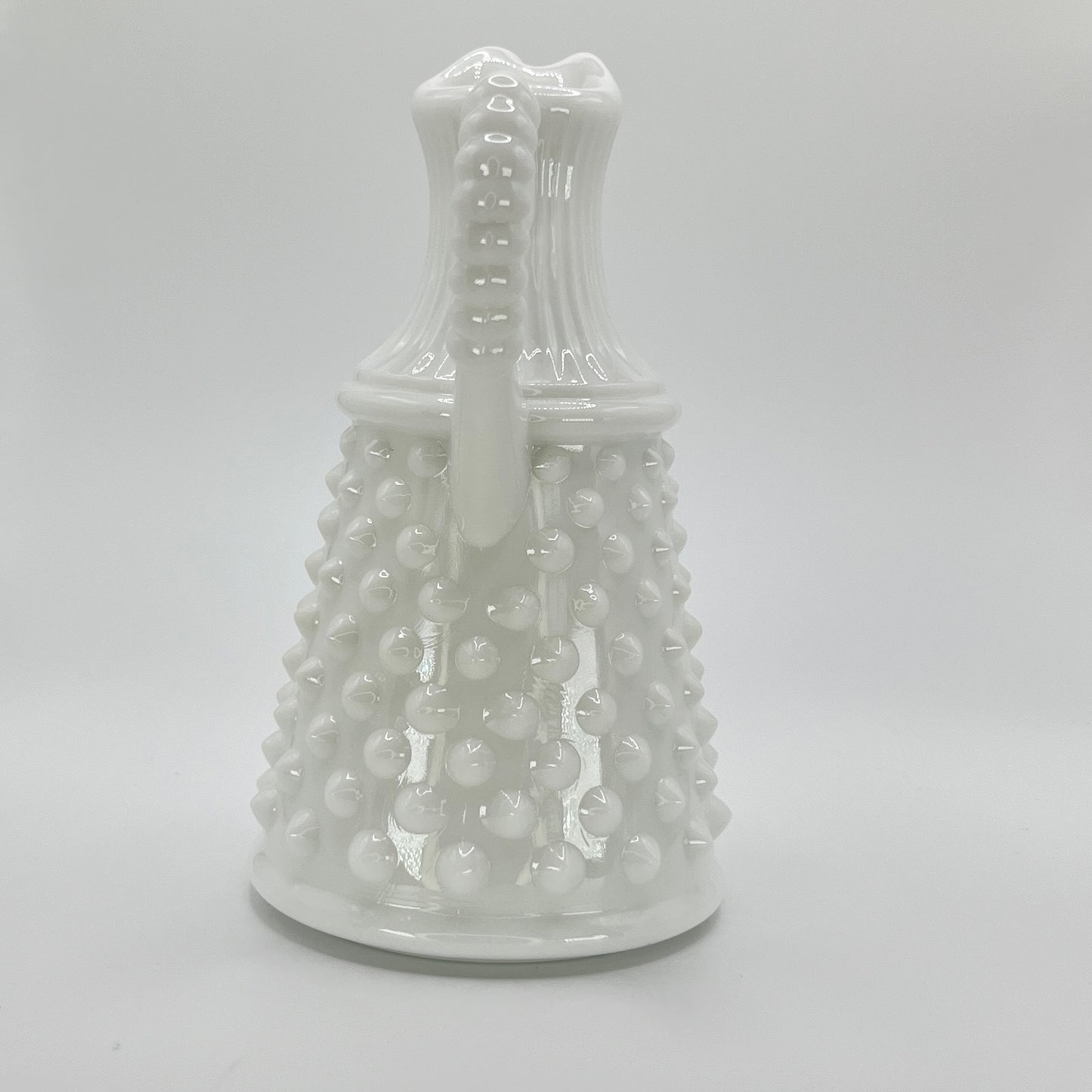 Fenton White Milk Glass Hobnail Ewer Pitcher – Vintage Collectible