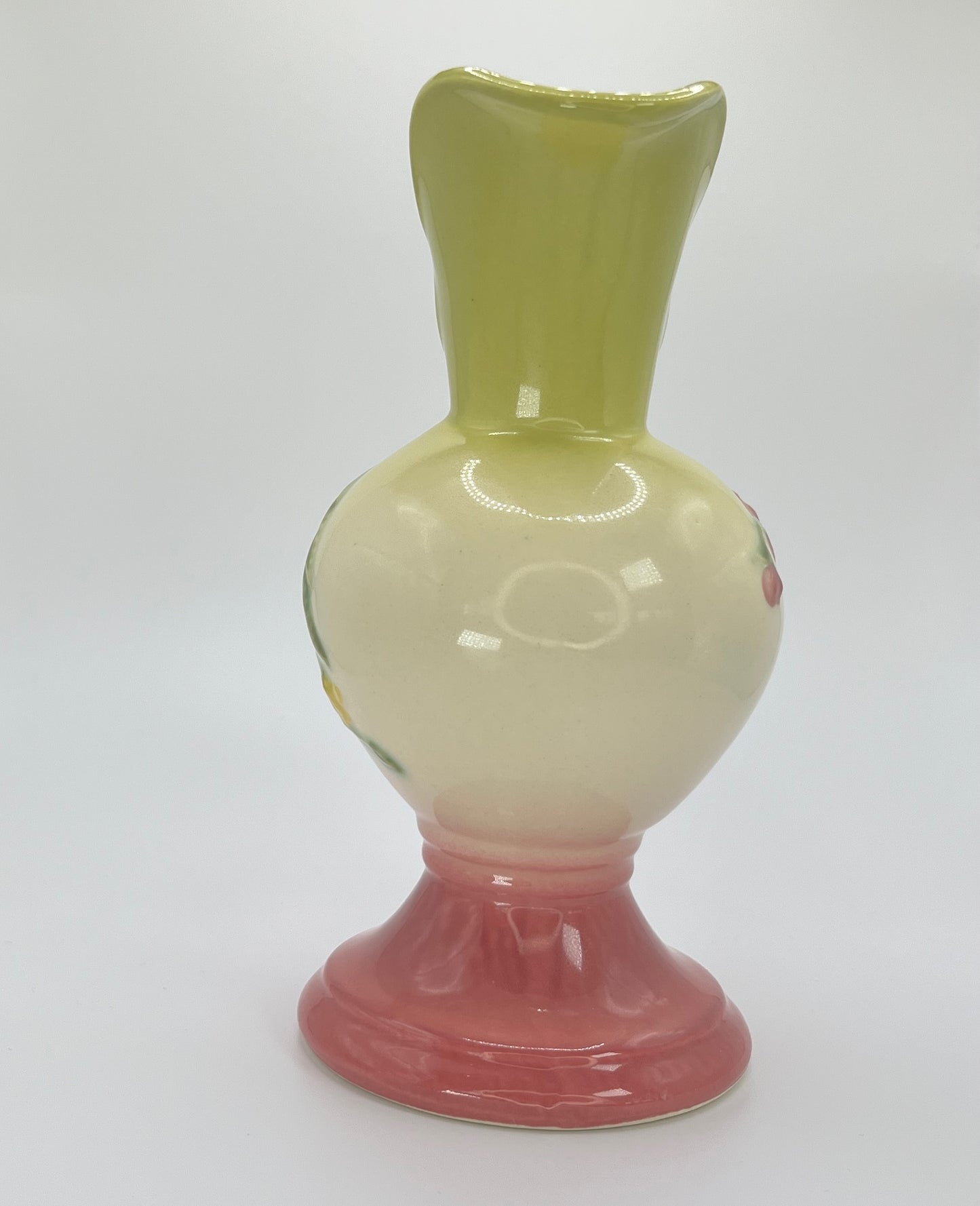 Hull Art Pottery Wildflower Ewer Vase – Marked W-8-9", 1940s Vintage USA