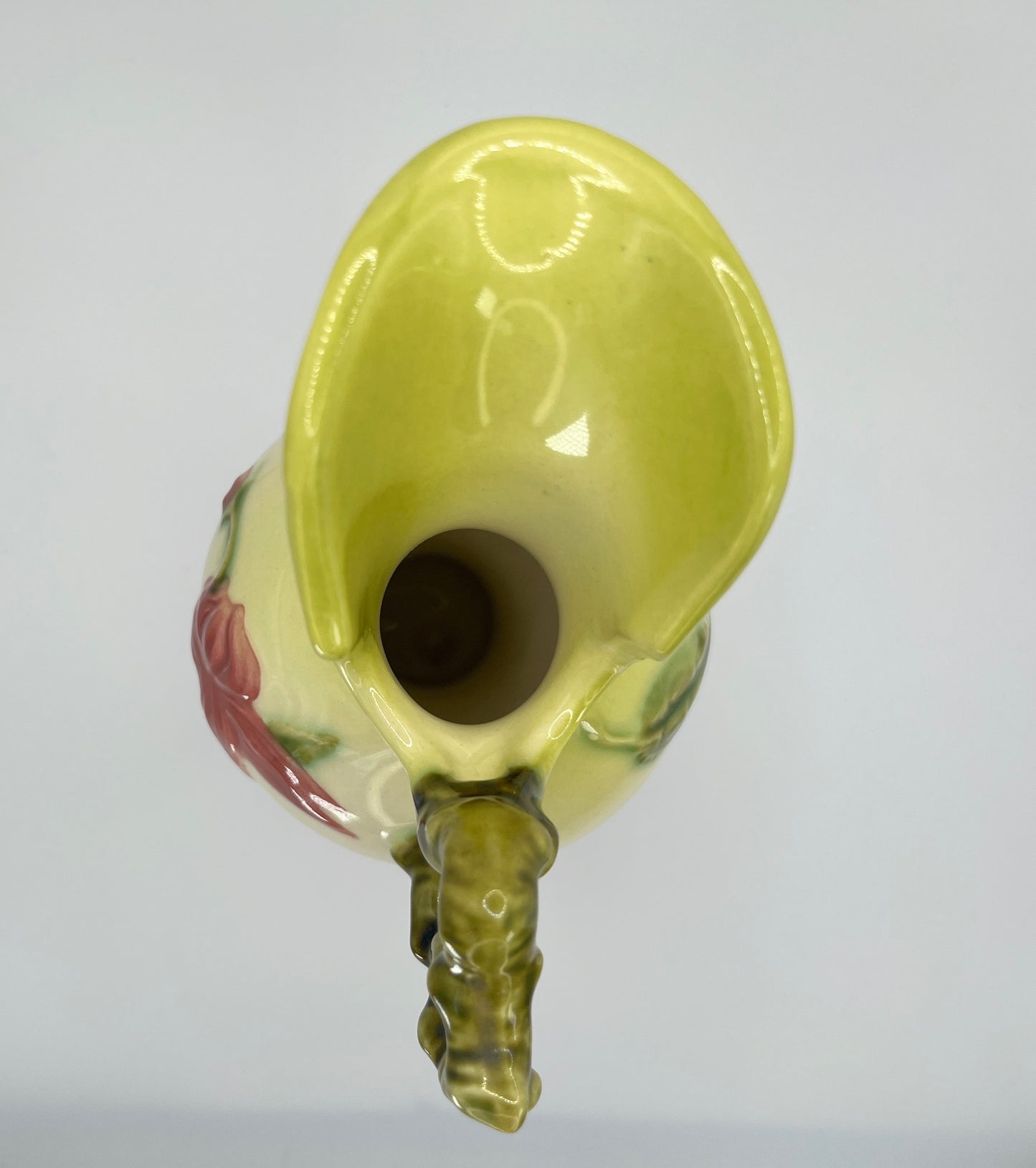 Hull Art Pottery Wildflower Ewer Vase – Marked W-8-9", 1940s Vintage USA